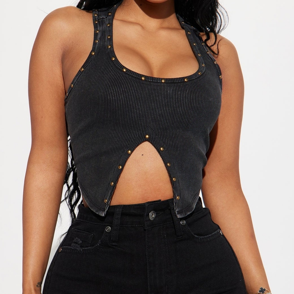 FASHION NOVA Celeste Heavy Ribbed  Tank  Top.